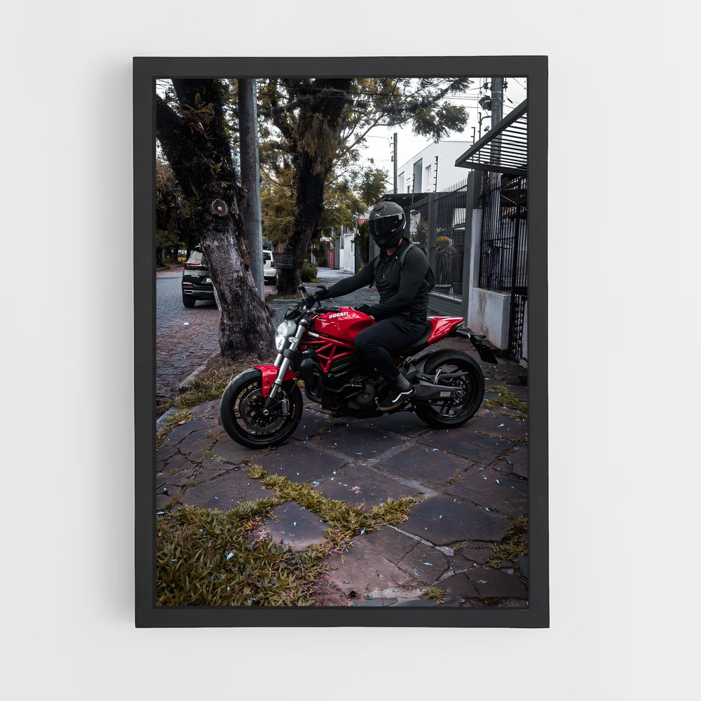 Poster Monstre Éblouissant – affiche Ducati (vue 2)